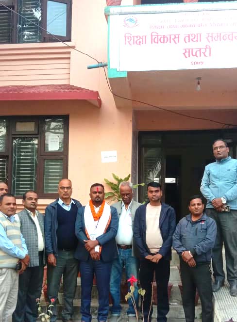  इकाई  प्रमुख यादवलाई स्वागत तथा सम्मान