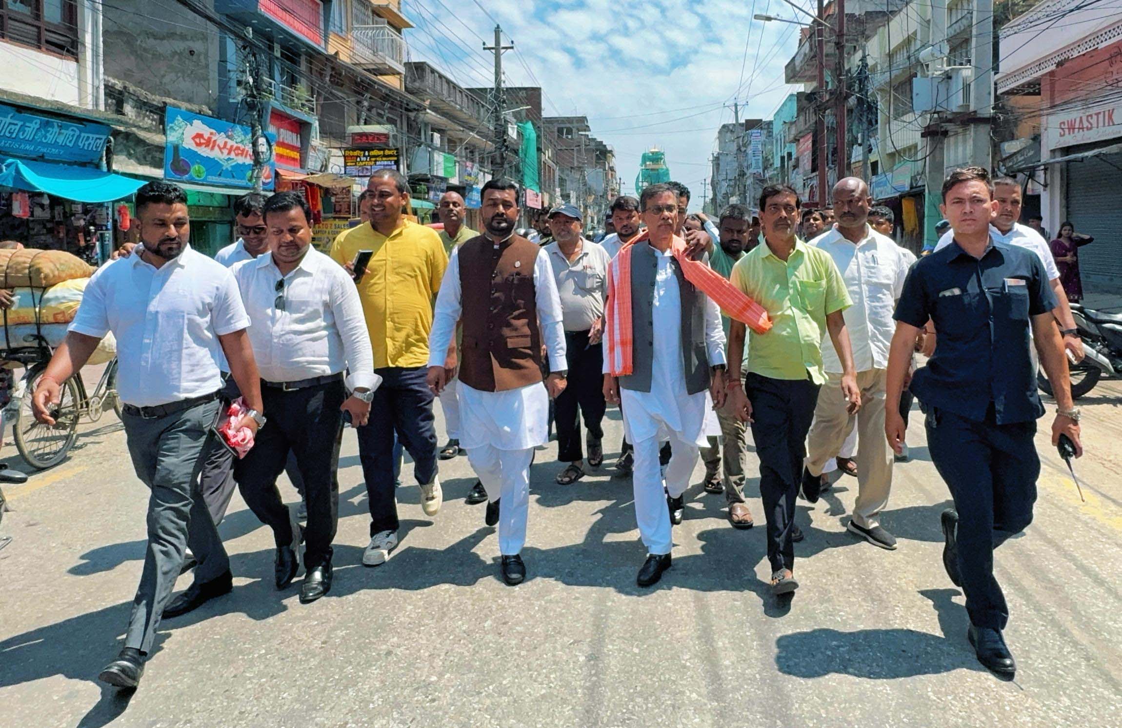 खानेपानी समस्या समाधानका लागि मन्त्री यादव र चौरसियाद्वारा पर्सा अनुगमन