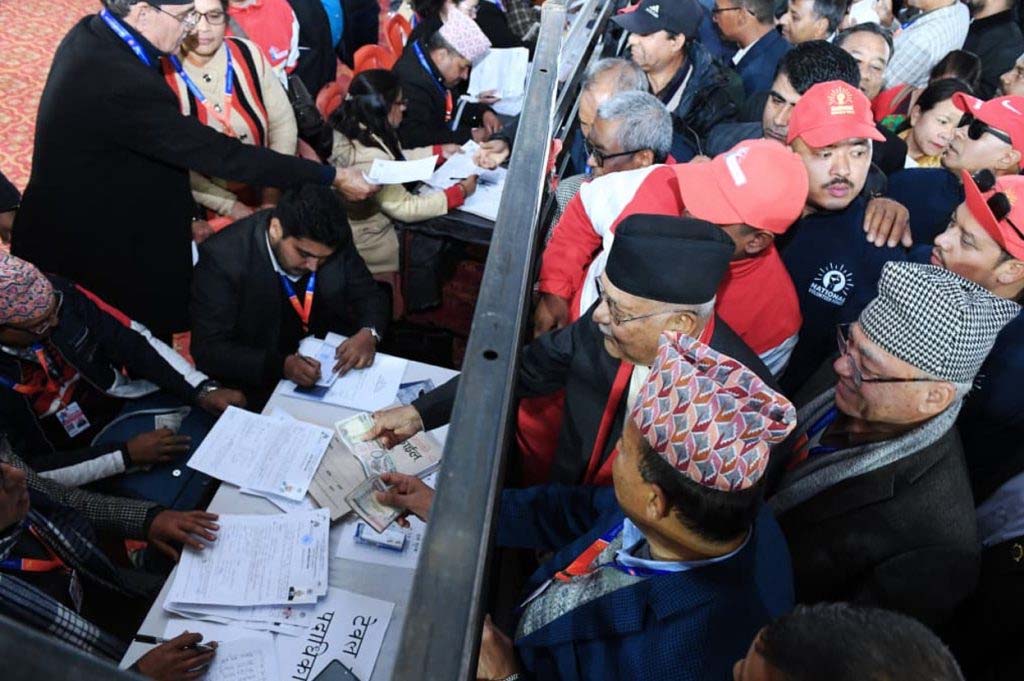 एमाले महाधिवेशनमा ओली समूहको उम्मेदवार प्यानल सार्वजनिक