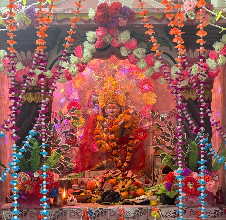  सरस्वती पूजा भव्यताका साथ मनाइयो