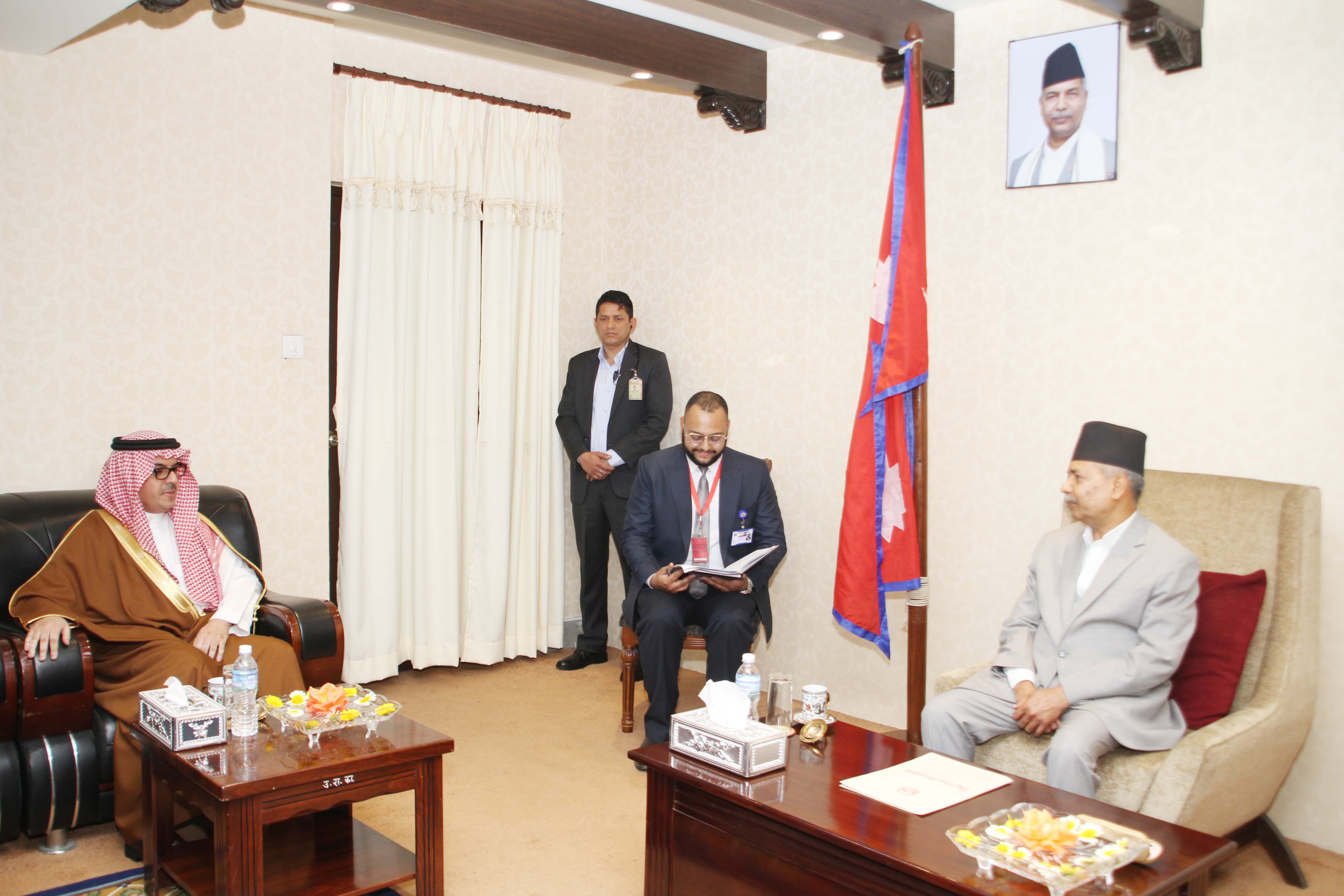 उपराष्ट्रपति यादवसँग साउदी राजदूतको शिष्टाचार भेट